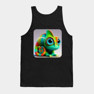 Animals, Insects and Birds - Chameleon #14 Tank Top